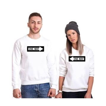 Tshirthane Tek Yönüm 2'li Sevgili Sweatshirt