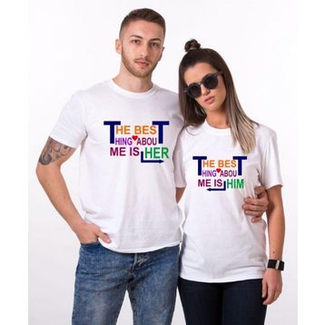 Tshirthane The Best Thing 2'li Sevgili T-shirt