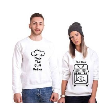 Tshirthane The Bun Baker 2'li Sevgili Sweatshirt