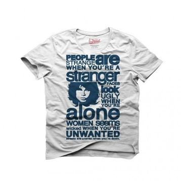 Tshirthane The Doors - Jim Morrison Beyaz Erkek Tshirt