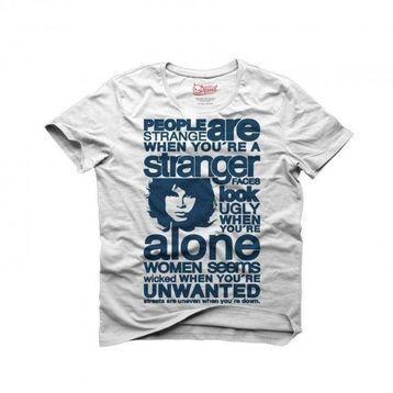 Tshirthane The Doors - Jim Morrison Beyaz Erkek Tshirt