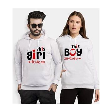 Tshirthane This İs Love 2'li Sevgili Sweatshirt