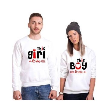 Tshirthane This İs Love 2'li Sevgili Sweatshirt