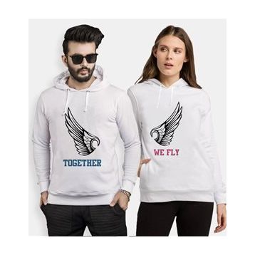 Tshirthane Together We Fly 2'li Sevgili Sweatshirt