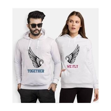 Tshirthane Together We Fly 2'li Sevgili Sweatshirt