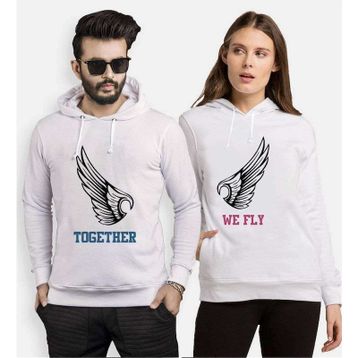 Tshirthane Together We Fly 2'li Sevgili Sweatshirt