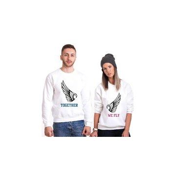Tshirthane Together We Fly 2'li Sevgili T-shirt