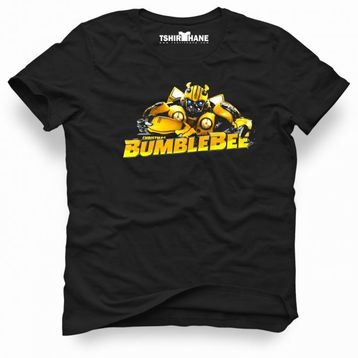 Tshirthane Transformers Bumblebee Christmas 2018 Siyah Erkek T-shirt