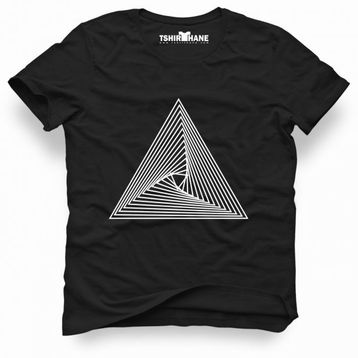 Tshirthane Triangle Hipnos Siyah Erkek T-shirt
