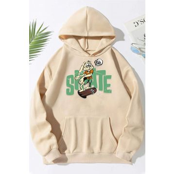 Tshirthane Unisex All Day Rabbit Baskılı Sweatshirt