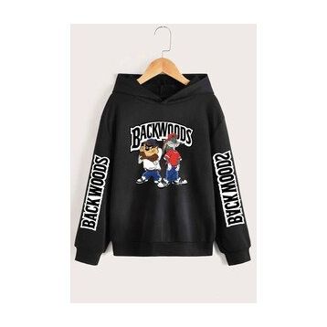Tshirthane Unisex Backwoods Baskılı Sweatshirt