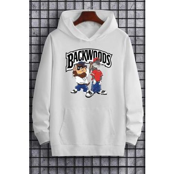 Tshirthane Unisex Backwoods Baskılı Sweatshirt