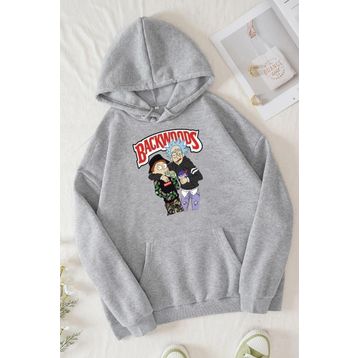 Tshirthane Unisex Backwoods Baskılı Sweatshirt
