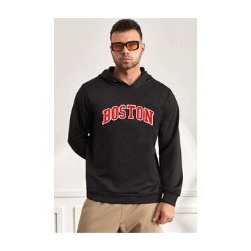 Tshirthane Unisex Boston Baskılı Sweatshirt