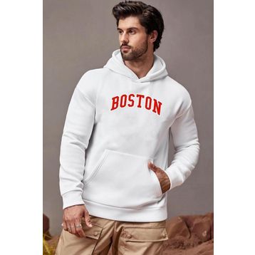 Tshirthane Unisex Boston Baskılı Sweatshirt