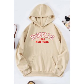Tshirthane Unisex Brooklyn Baskılı Sweatshirt