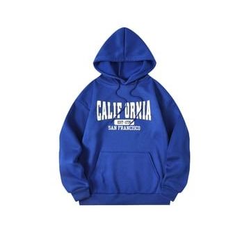 Tshirthane Unisex California Baskılı Sweatshirt