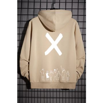 Tshirthane Unisex Design X Baskılı Sweatshirt