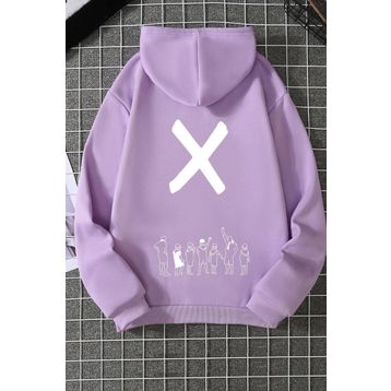 Tshirthane Unisex Design X Baskılı Sweatshirt