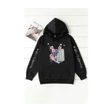 Tshirthane Unisex Flowers Baskılı Sweatshirt