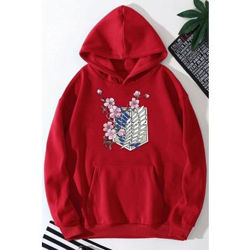 Tshirthane Unisex Flowers Baskılı Sweatshirt