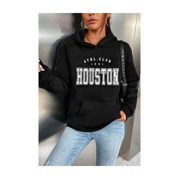 Tshirthane Unisex Houston Baskılı Sweatshirt