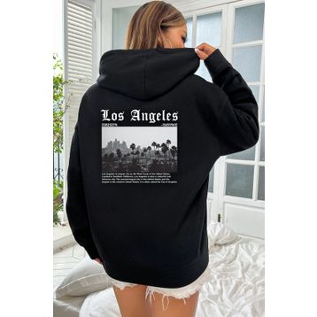 Tshirthane Unisex Los Angles Baskılı Sweatshirt