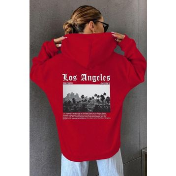 Tshirthane Unisex Los Angles Baskılı Sweatshirt