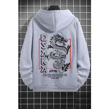 Tshirthane Unisex Osaka Baskılı Kapüşonlu Sweatshirt