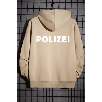 Tshirthane Unisex Polizei Sırt Baskılı Sweatshirt
