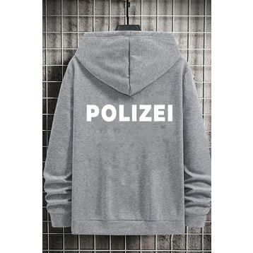 Tshirthane Unisex Polizei Sırt Baskılı Sweatshirt