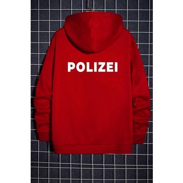 Tshirthane Unisex Polizei Sırt Baskılı Sweatshirt