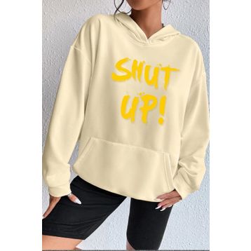 Tshirthane Unisex Shut Up Baskılı Sweatshirt