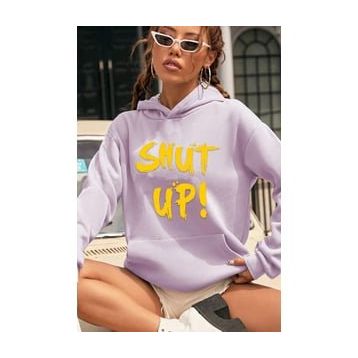 Tshirthane Unisex Shut Up Baskılı Sweatshirt