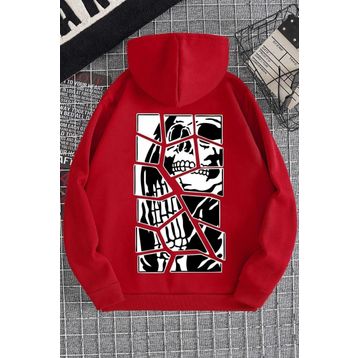 Tshirthane Unisex Skullcracked Baskılı Sweatshirt