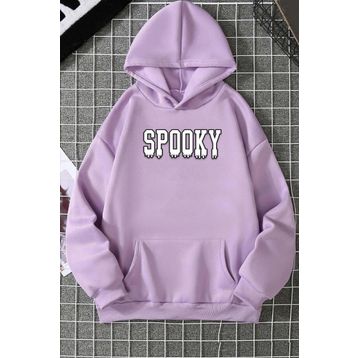 Tshirthane Unisex Spooky Baskılı Sweatshirt