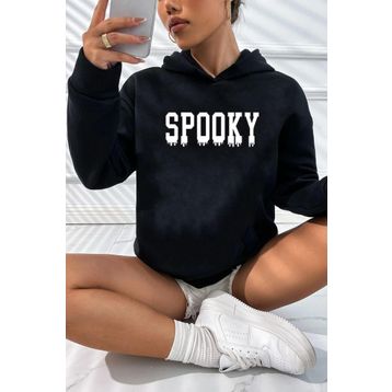 Tshirthane Unisex Spooky Baskılı Sweatshirt