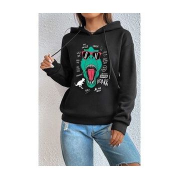 Tshirthane Unisex T-Rex Baskılı Sweatshirt