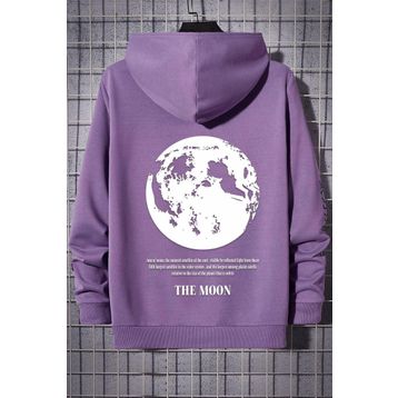 Tshirthane Unisex The Moon Baskılı Sweatshirt