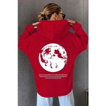 Tshirthane Unisex The Moon Baskılı Sweatshirt