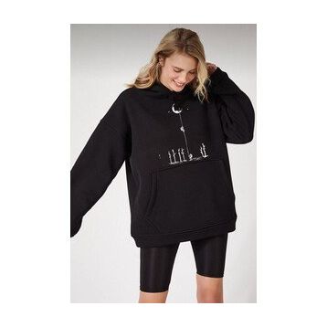 Tshirthane Unisex Uzay Temalı Sweatshirt