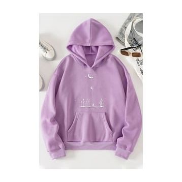 Tshirthane Unisex Uzay Temalı Sweatshirt