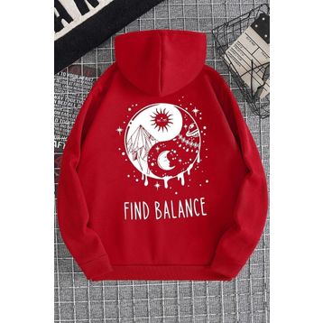 Tshirthane Unisex Yin & Yang Tasarım Sweatshirt
