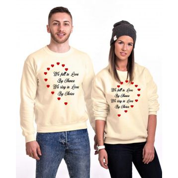 Tshirthane We Fall 2'li Sevgili Sweatshirt