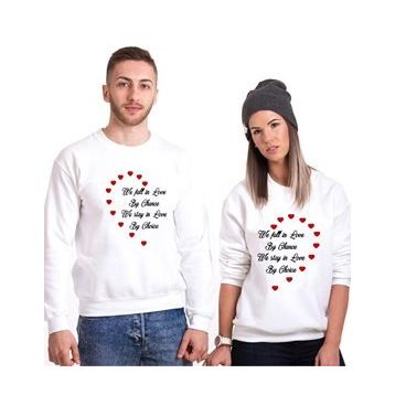 Tshirthane We Fall 2'li Sevgili Sweatshirt