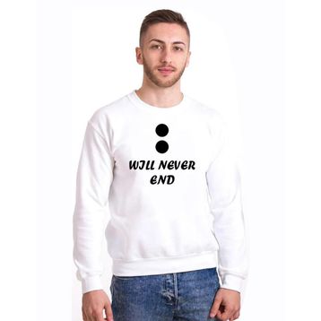 Tshirthane Will Never End Our Storjes 2'li Sevgili Sweatshirt