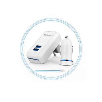 Tsmart iPhone Şarj Kablolu 3 in1 Şarj Seti