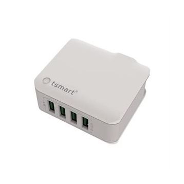 Tsmart İphone Şarj Kablolu 4 USB 4.4 A Seyahat Şarj Seti