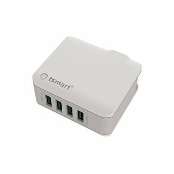 Tsmart İphone Şarj Kablolu 4 USB 4.4 A Seyahat Şarj Seti