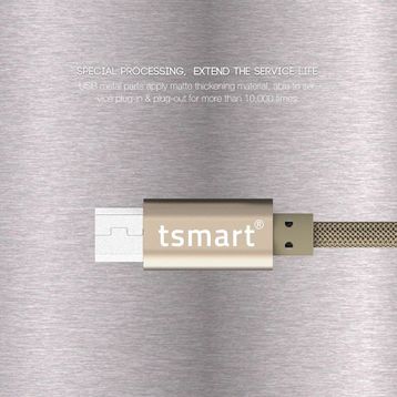 Tsmart Özel Seri Örgülü Android Şarj Kablosu